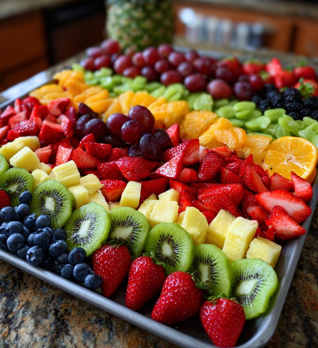 fruit football tray