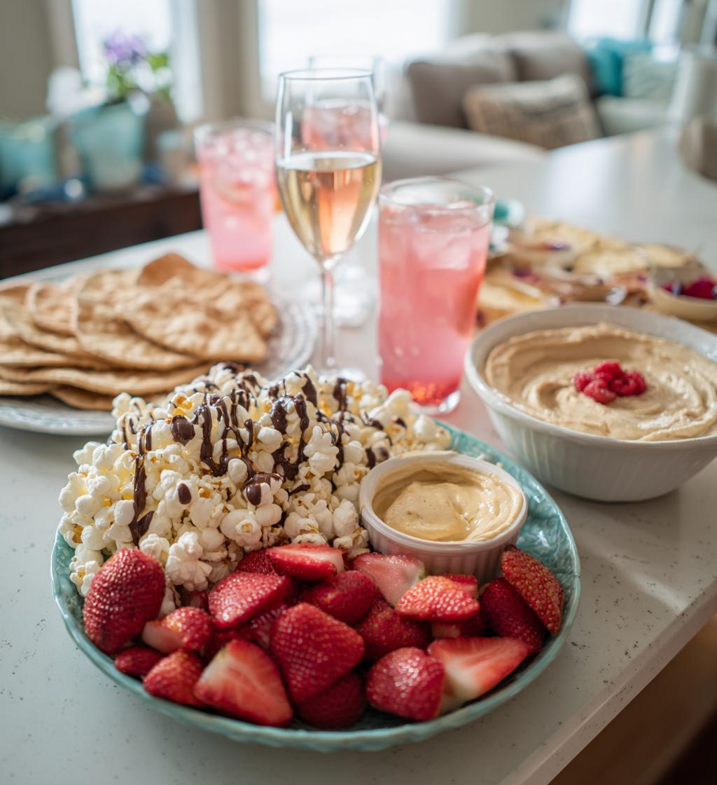 galentines girls night food