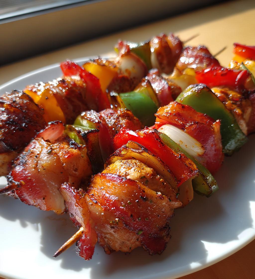 game day bacon skewers