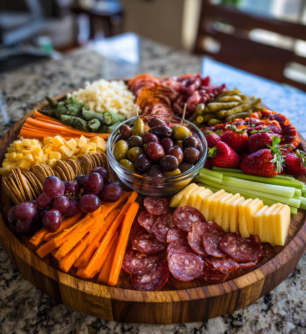 game day charcuterie board