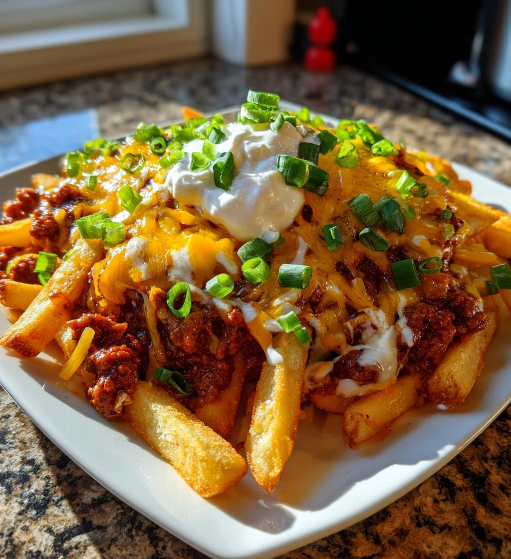 game day chili cheese fries