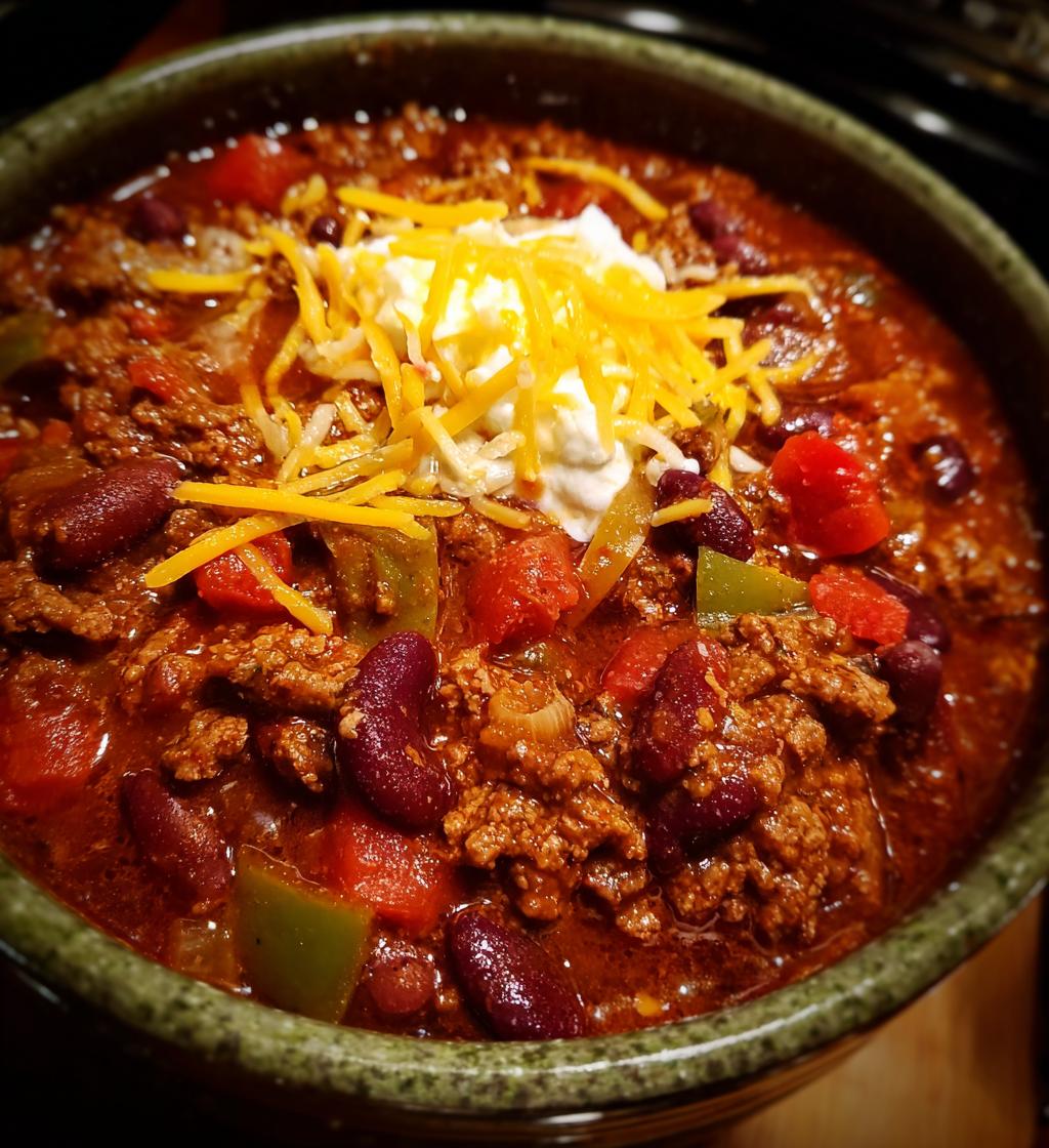 game day chili crockpot