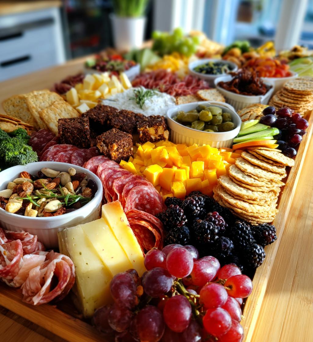 game day grazing table