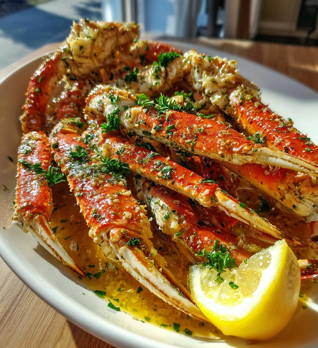 garlic butter crab legs