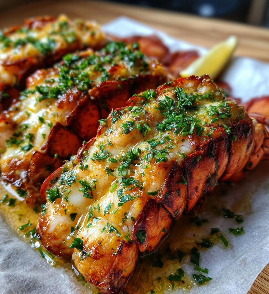 garlic butter lobster tails