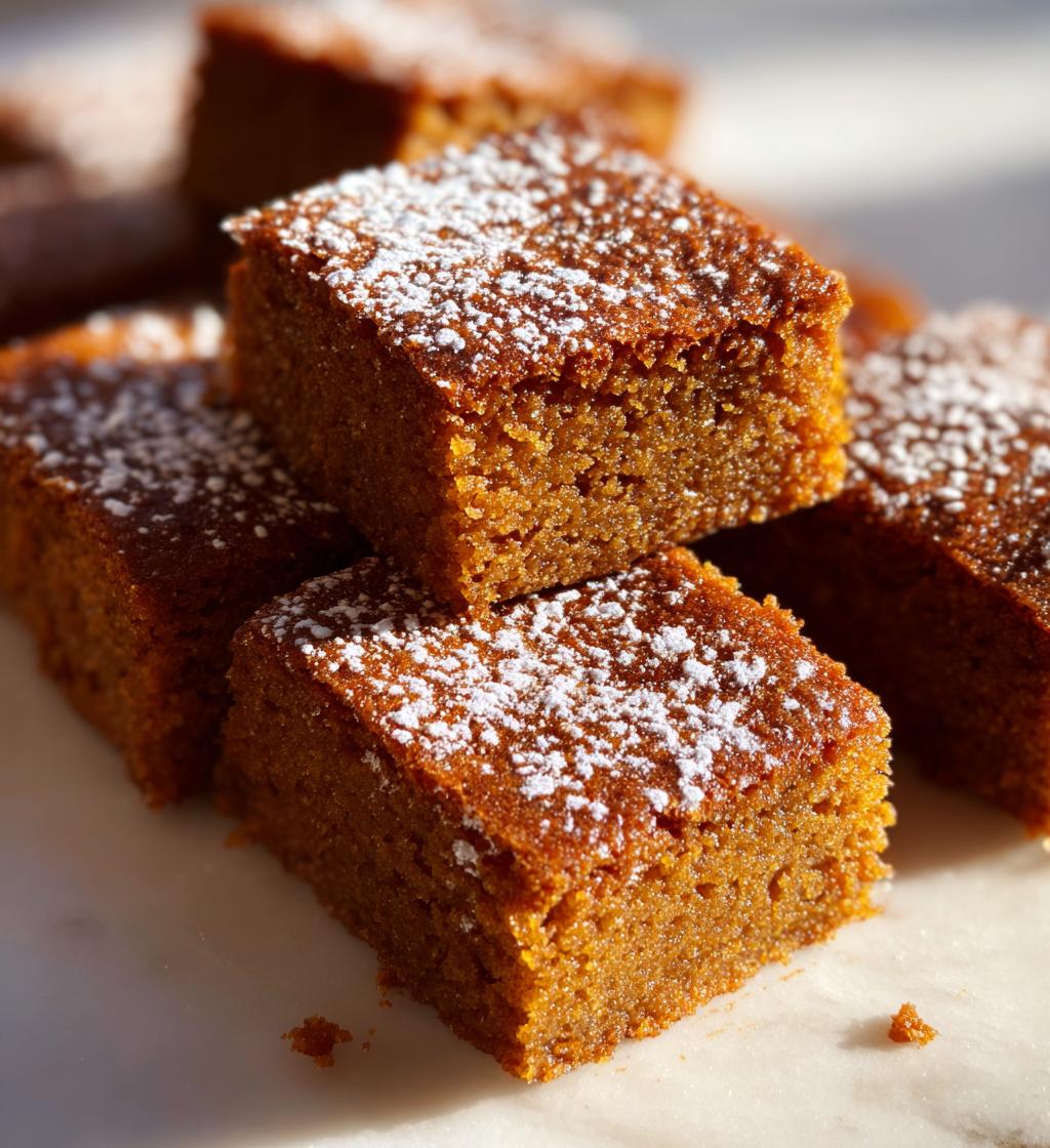 gingerbread bars