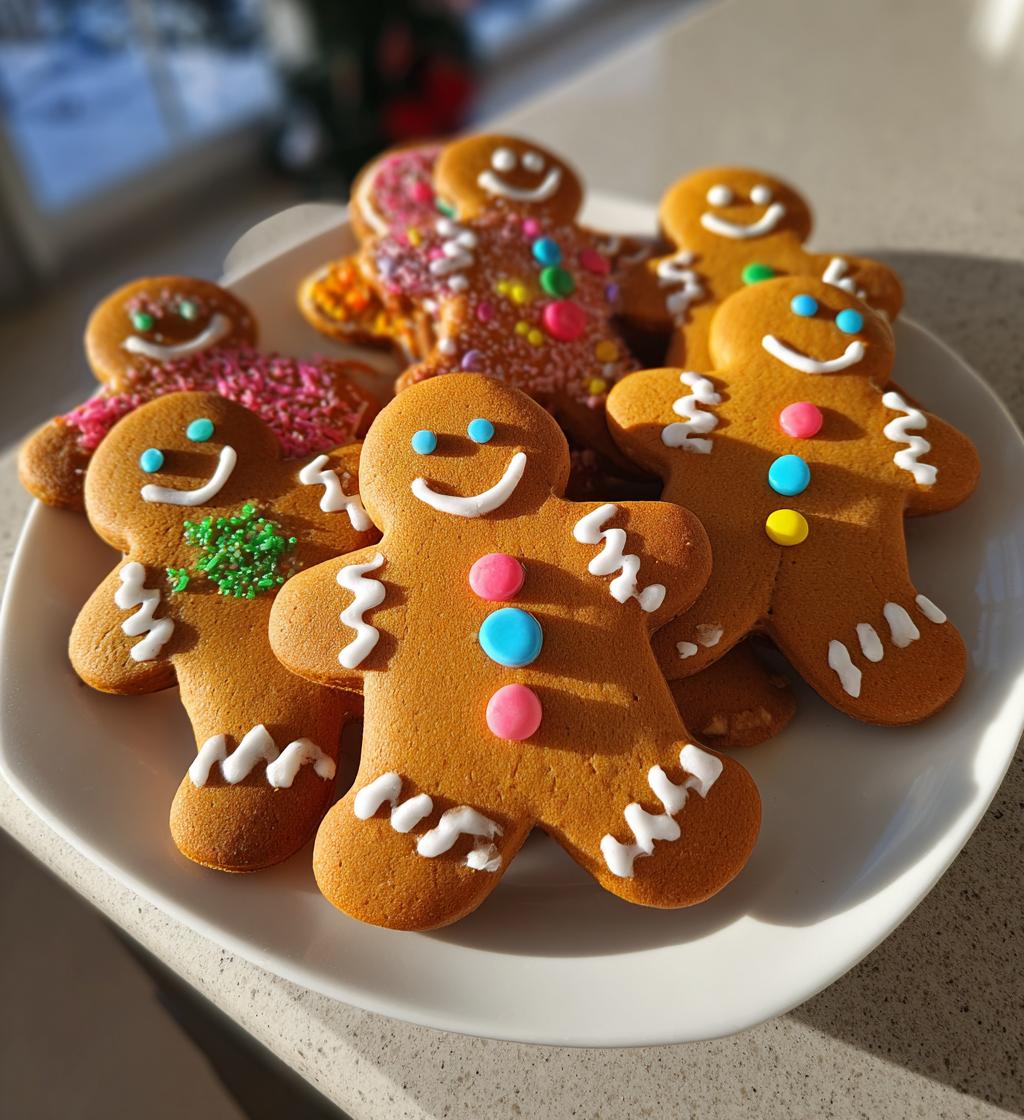 gingerbread man cookies decorated