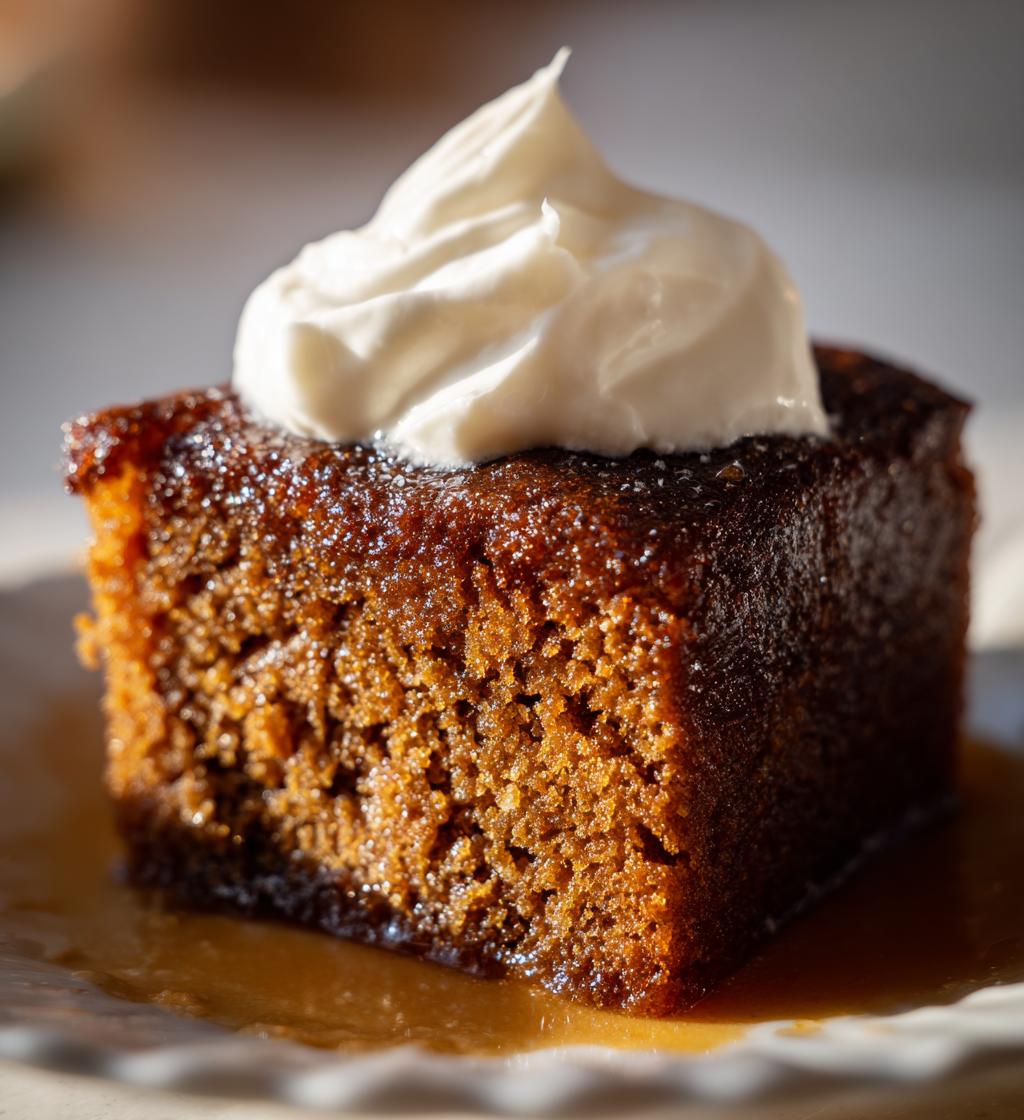 gingerbread pudding cake