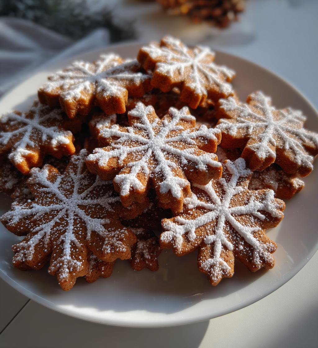 gingerbread snowflakes