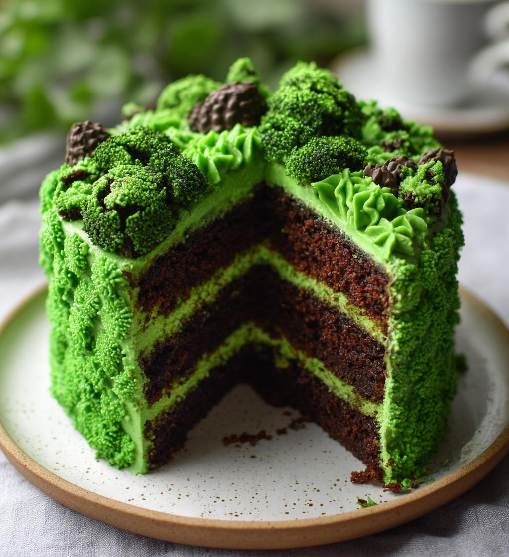 green football cake