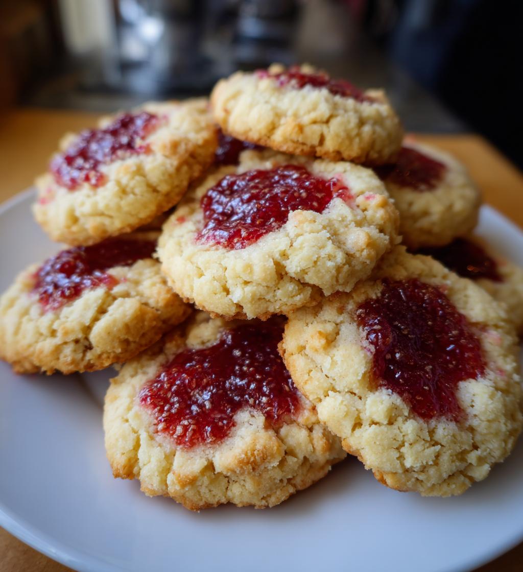 green thumbprint cookies