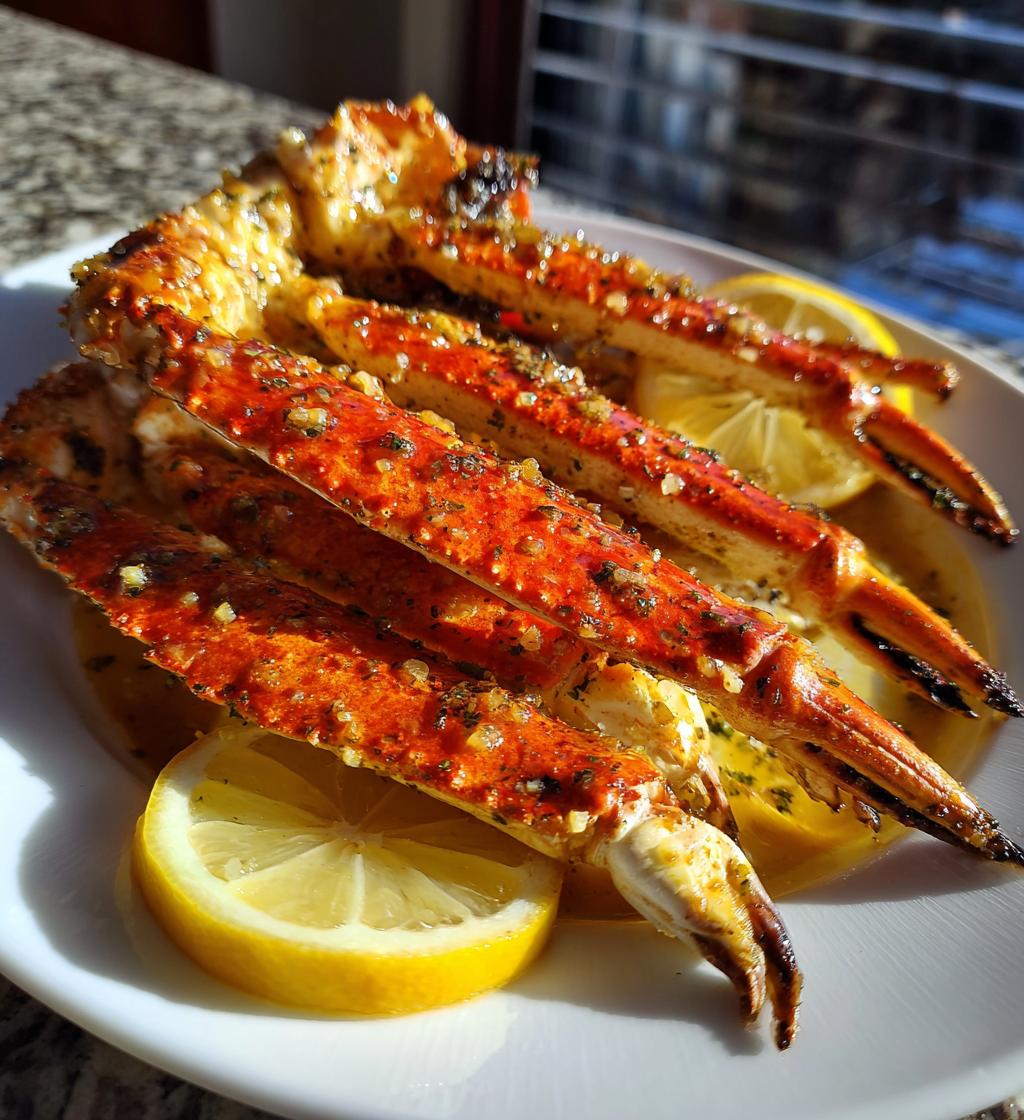 grilled crab legs