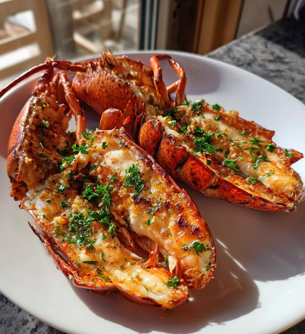 grilled whole lobster