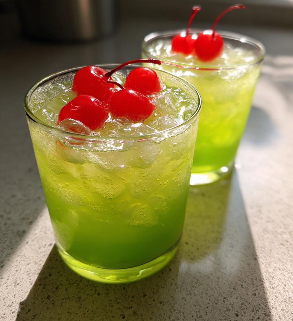 grinch punch recipe for kids no sherbert
