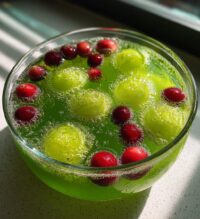grinch punch with lime sherbet