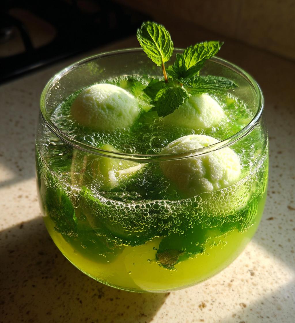 grinch punch with sherbert
