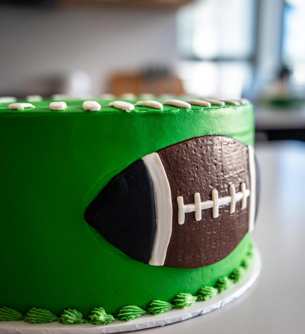 half football cake