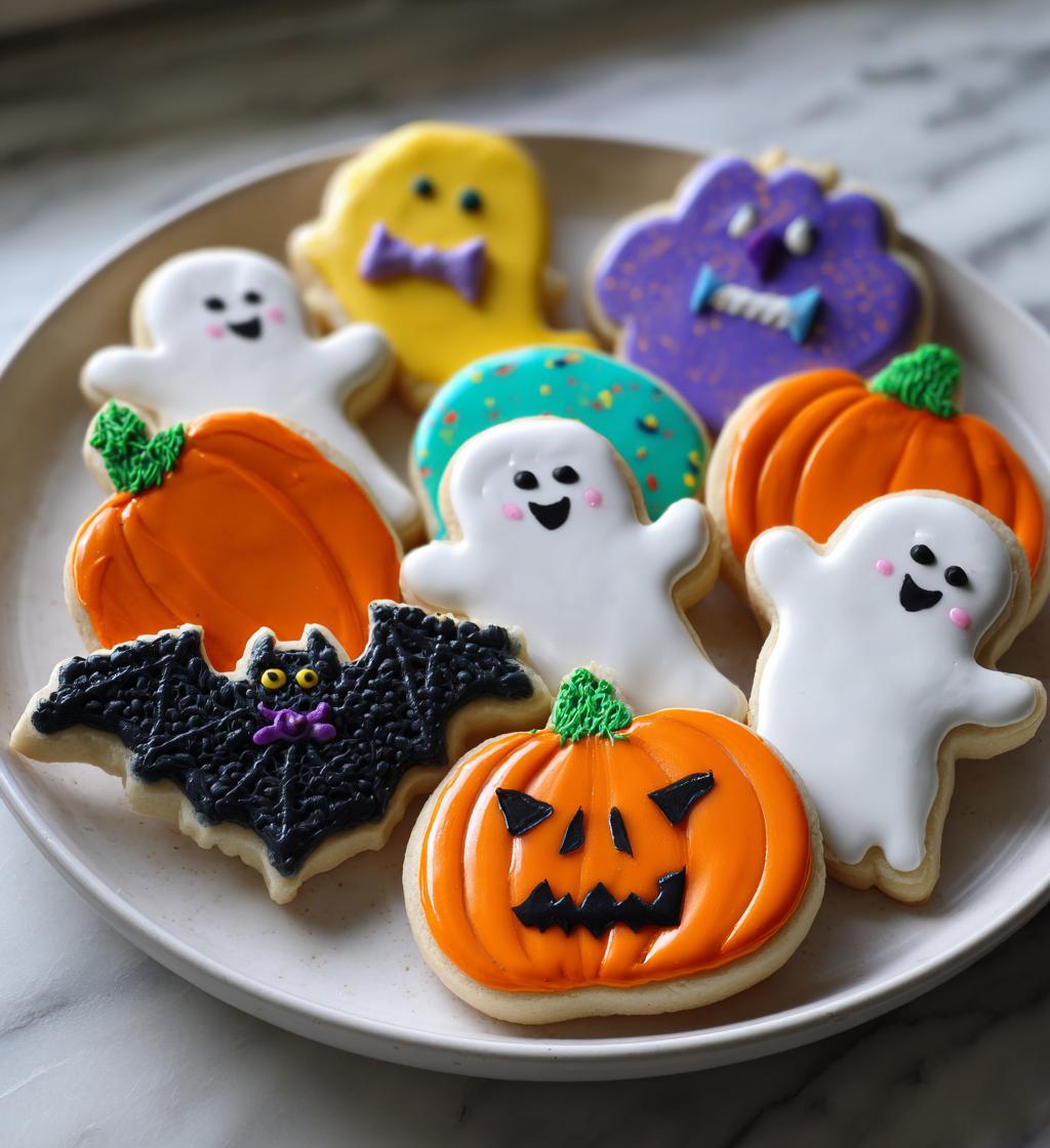 halloween royal icing cookies