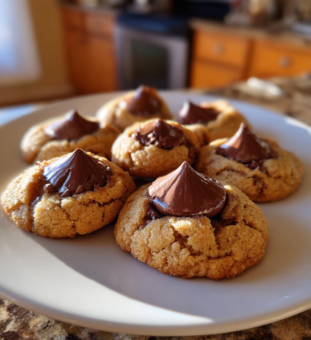 hershey kiss thumbprint cookies
