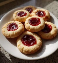 holiday thumbprint cookies