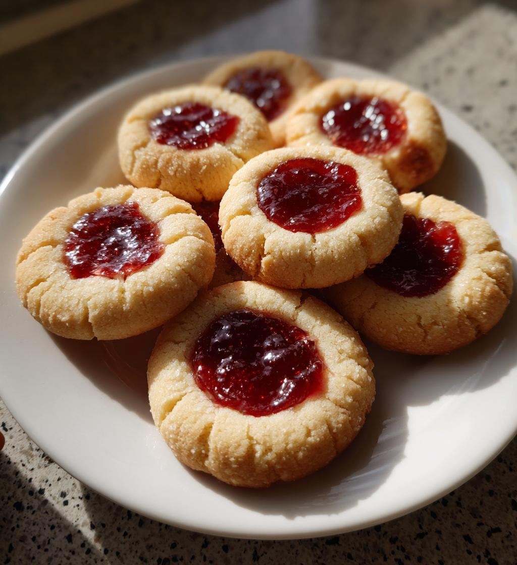 holiday thumbprint cookies