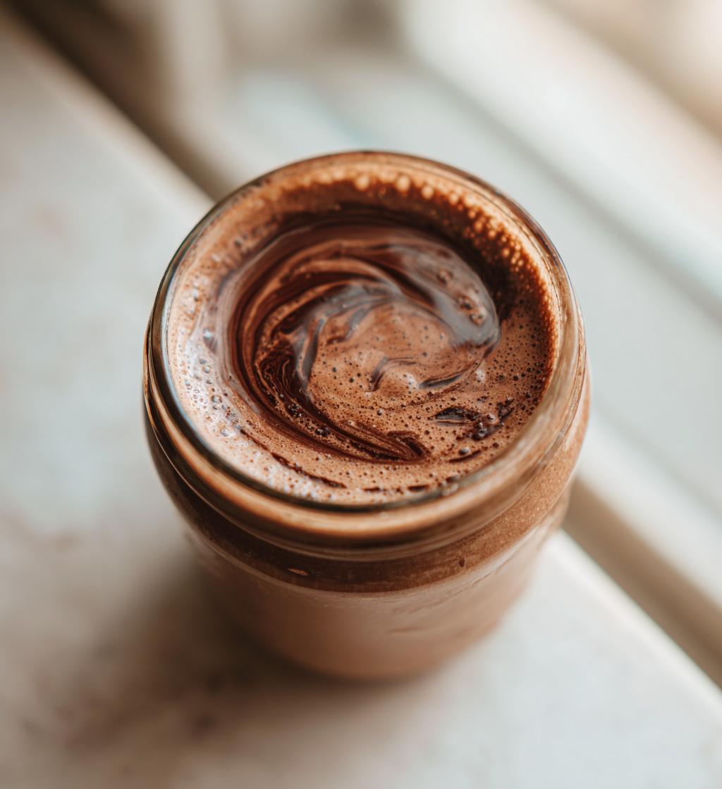 homemade peppermint mocha creamer