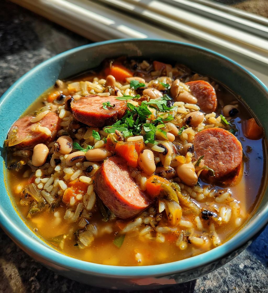 hoppin john recipe with sausage