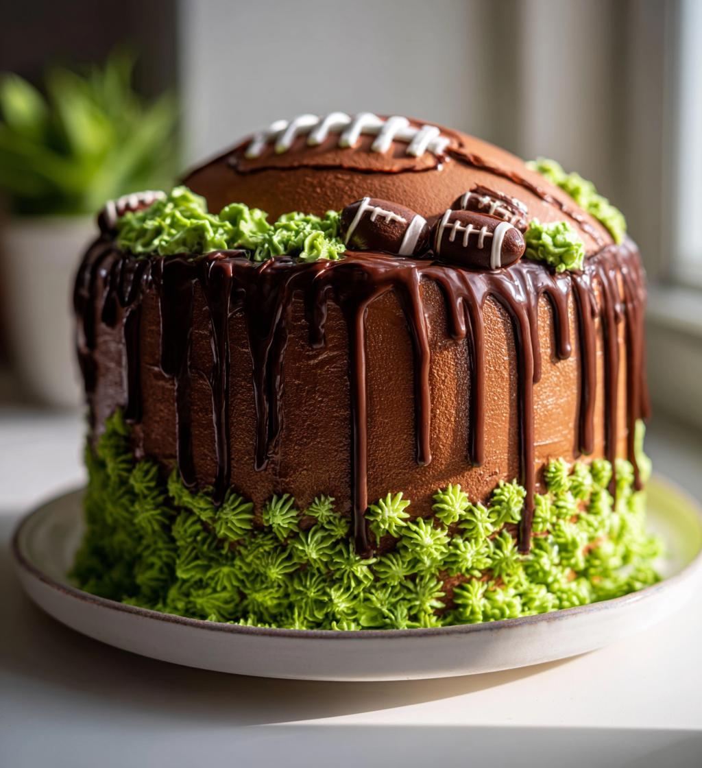 how to make a football cake