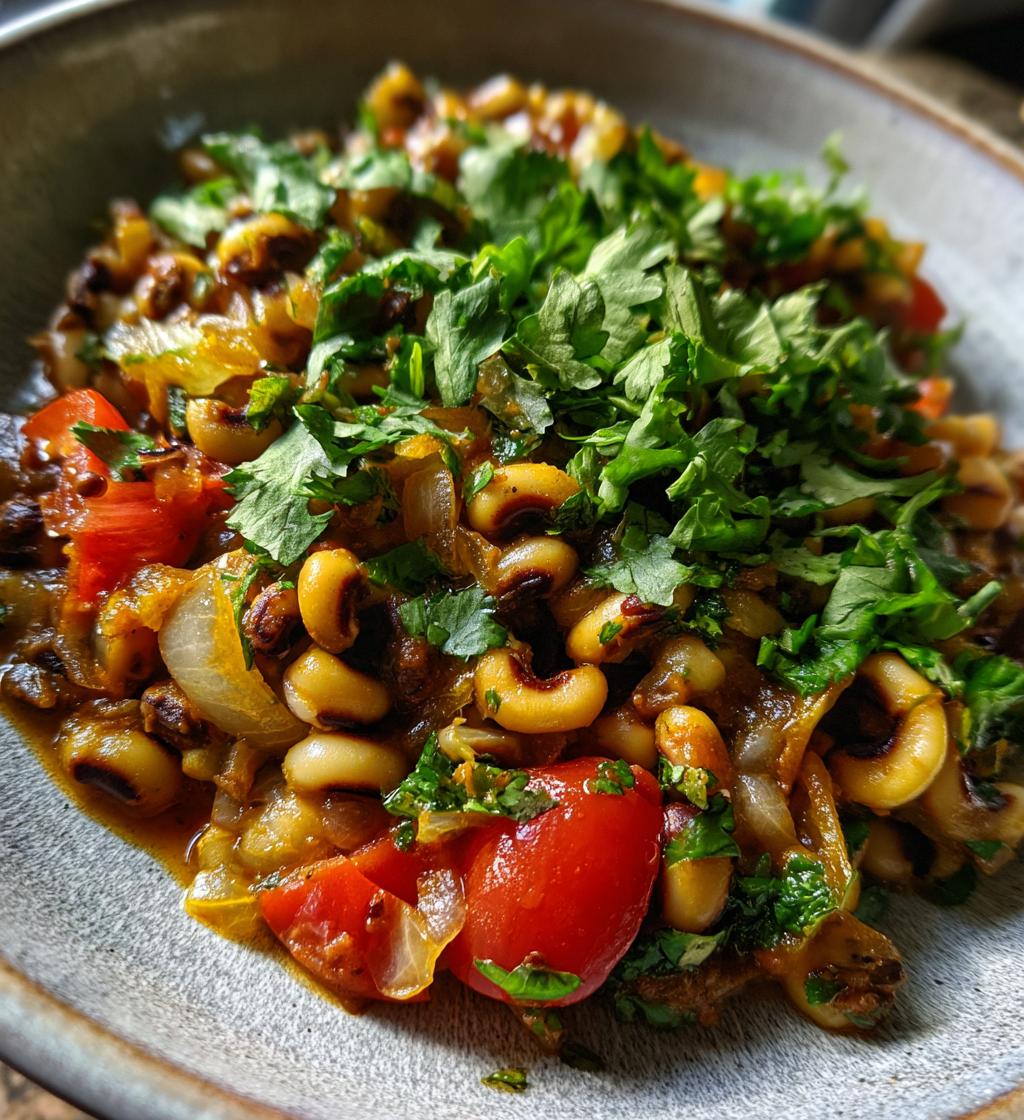 how to make black eyed peas masala