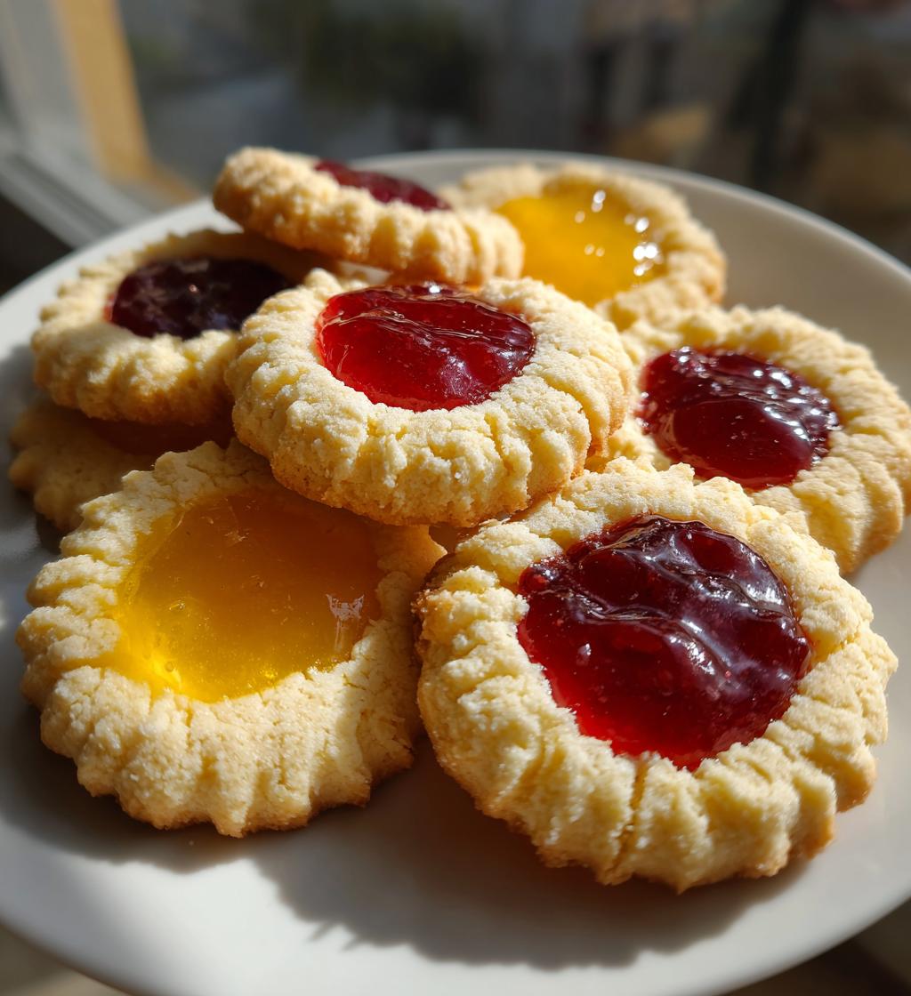icing thumbprint cookies