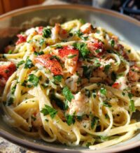 lemon lobster pasta