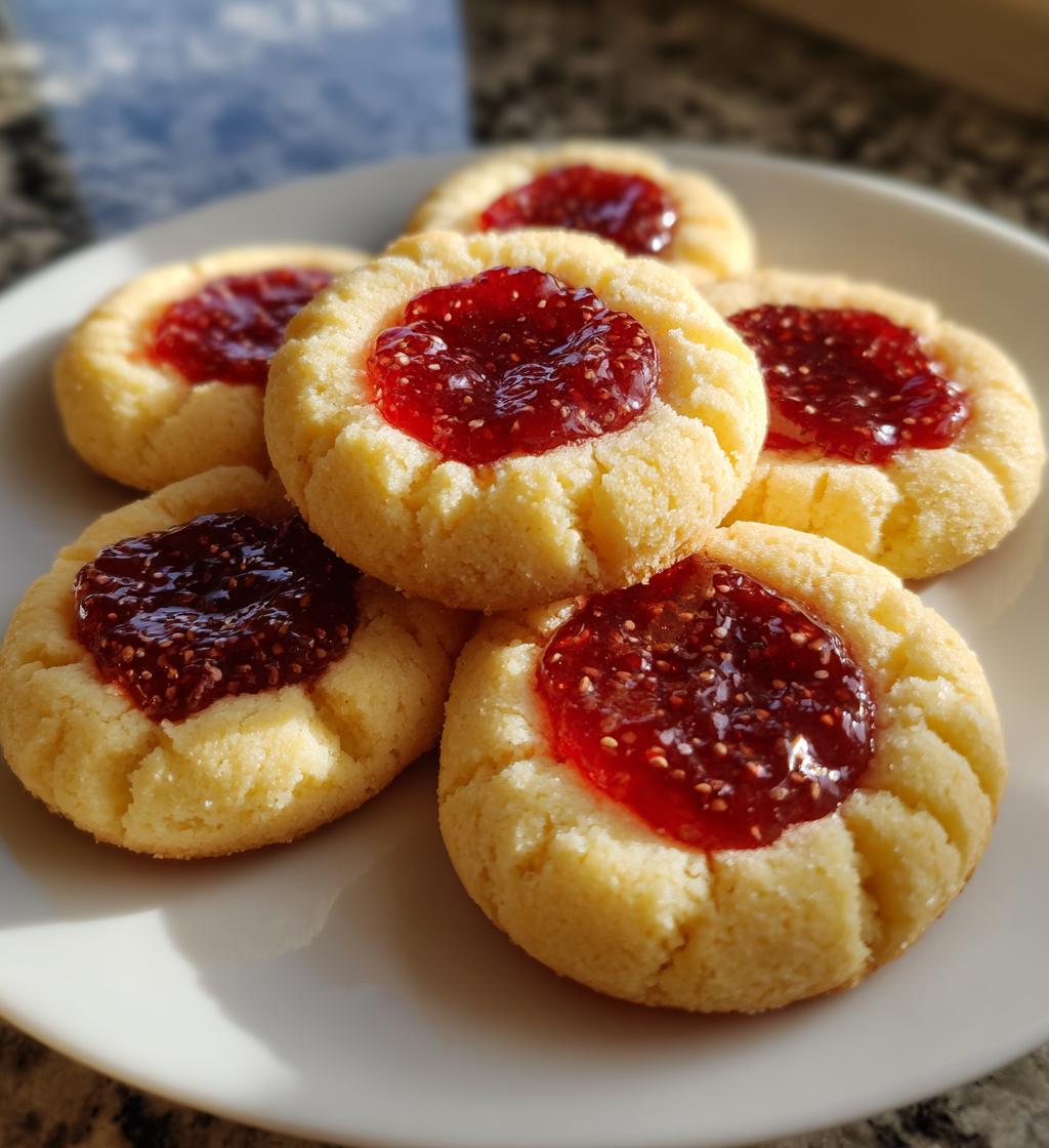 lemon raspberry thumbprint cookies