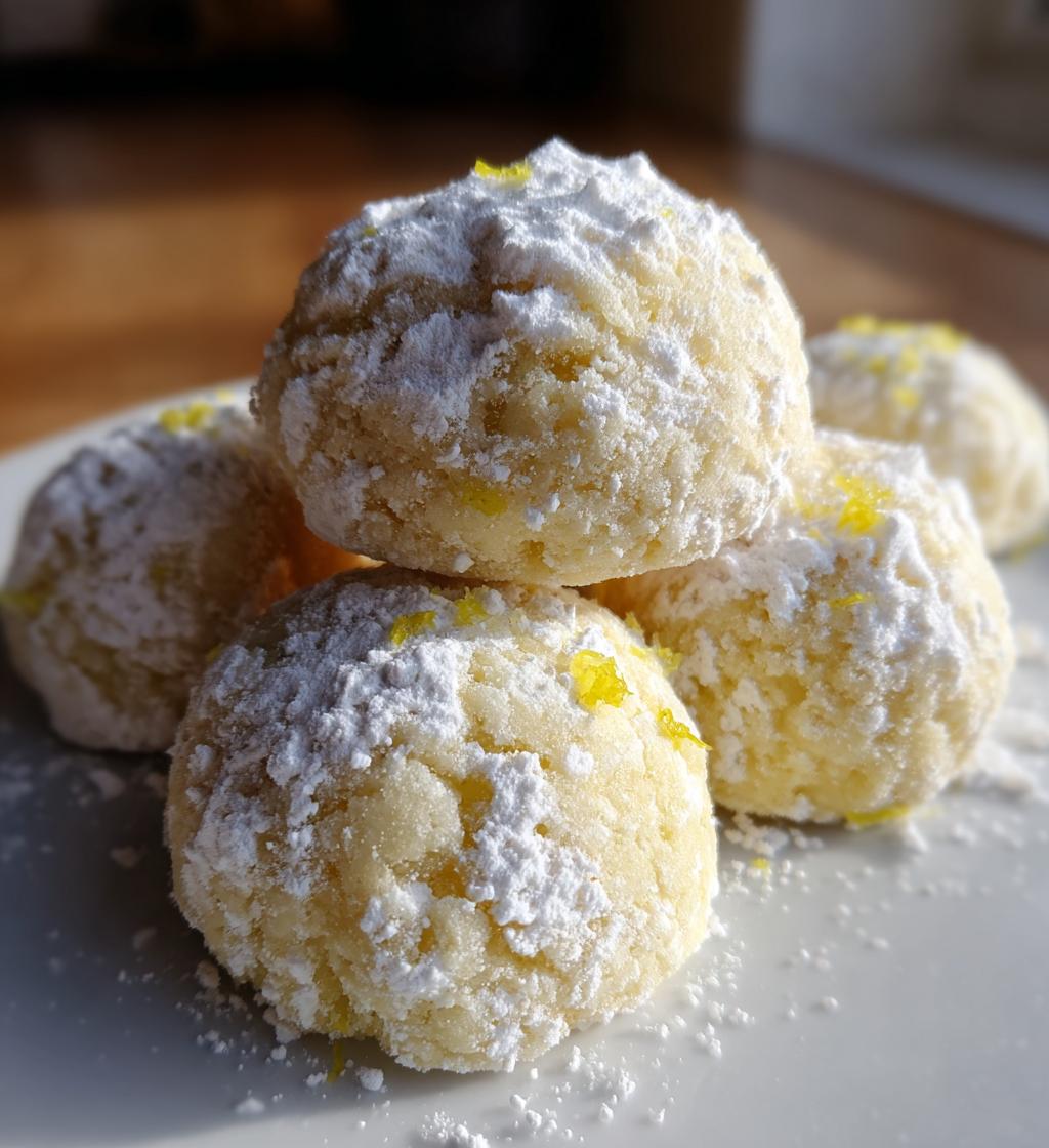 lemon snowball cookies
