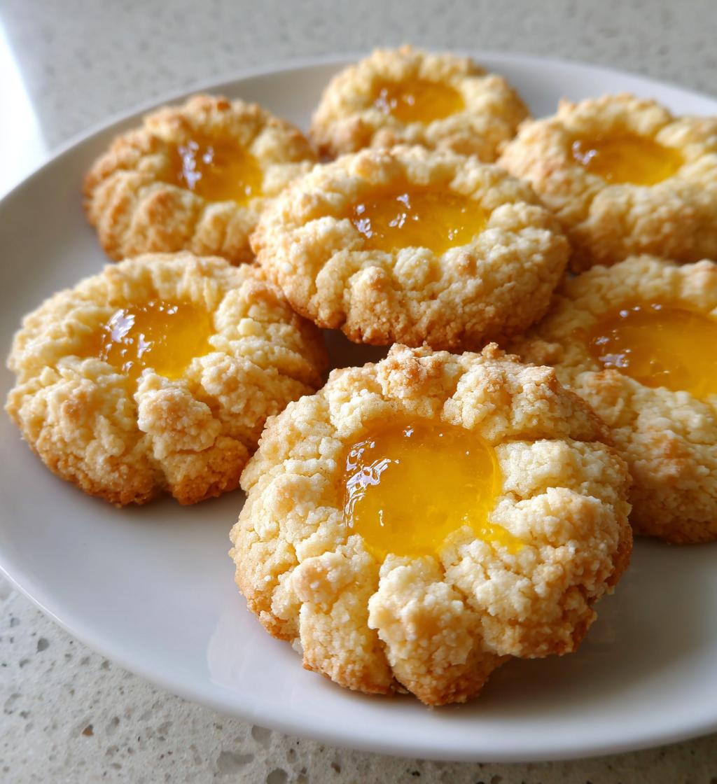 lemon thumbprint cookies