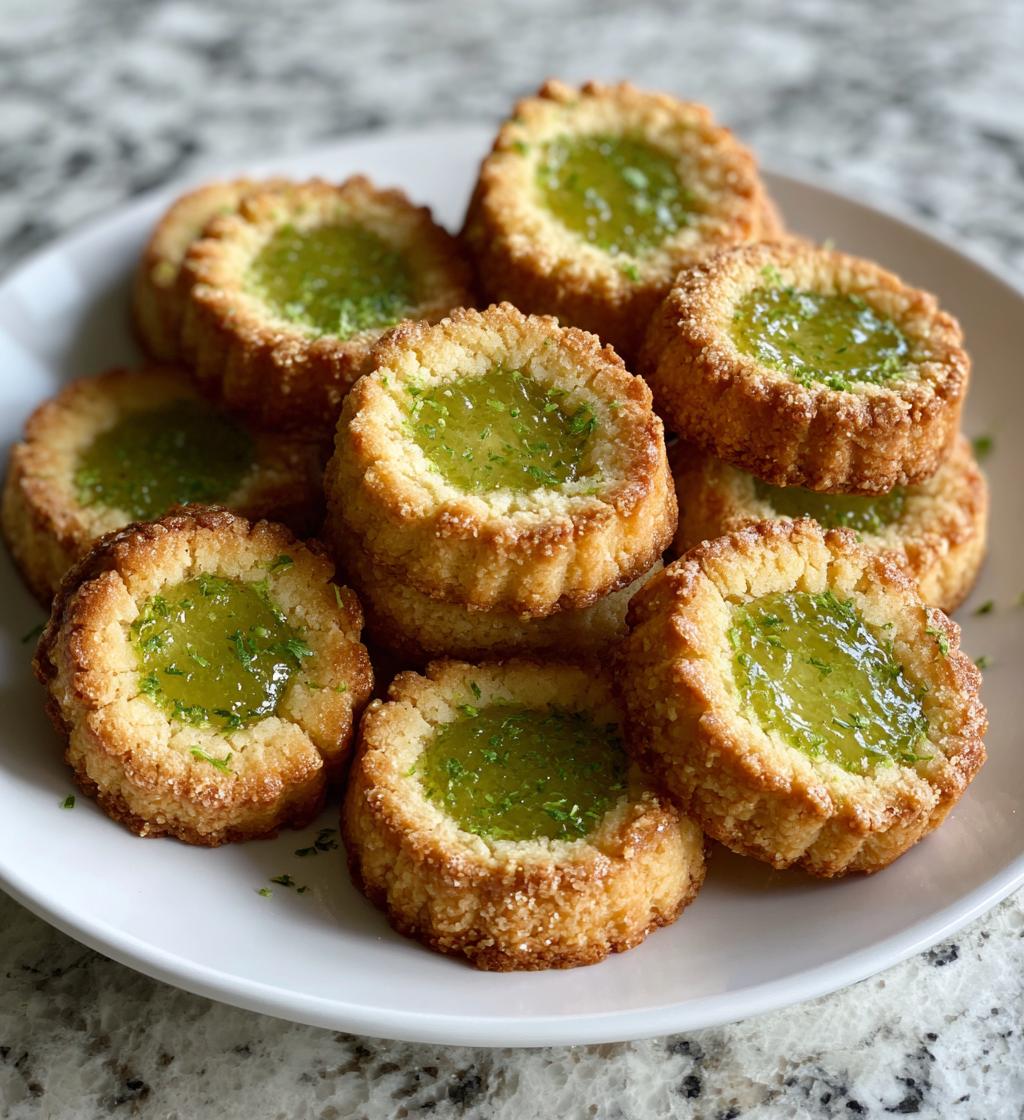 lime thumbprint cookies