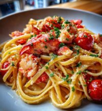 linguine with lobster