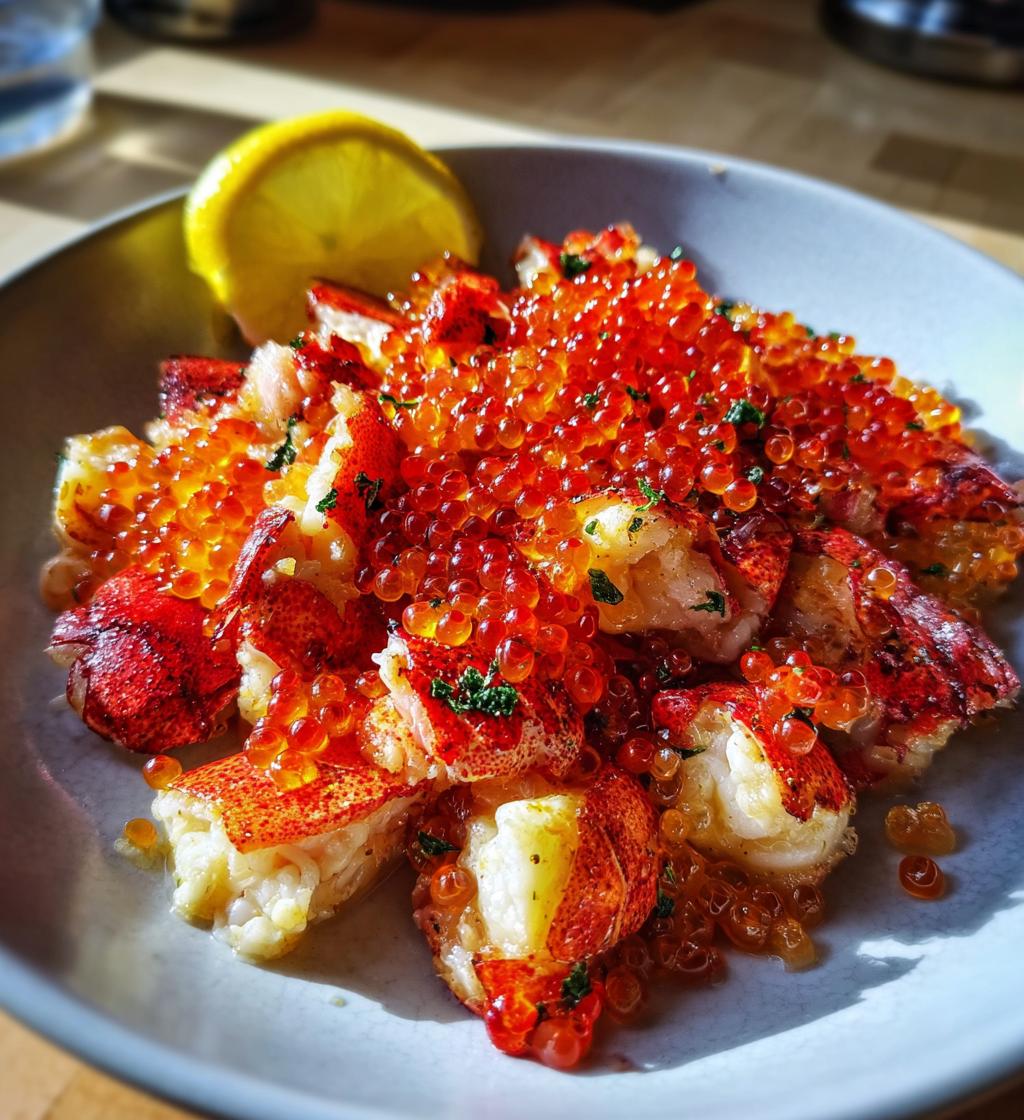 lobster and caviar