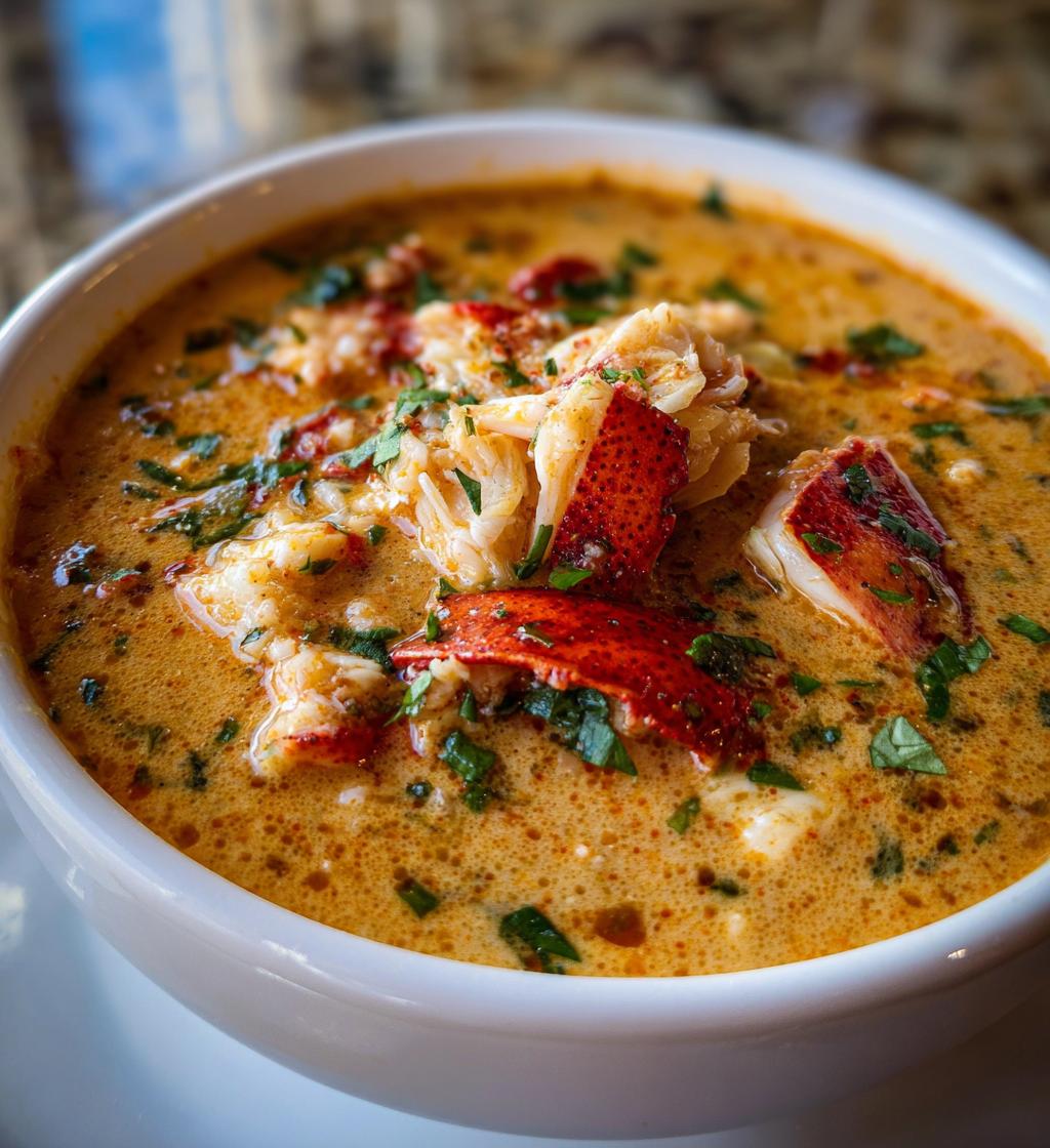 lobster and crab bisque