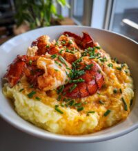 lobster and mashed potatoes