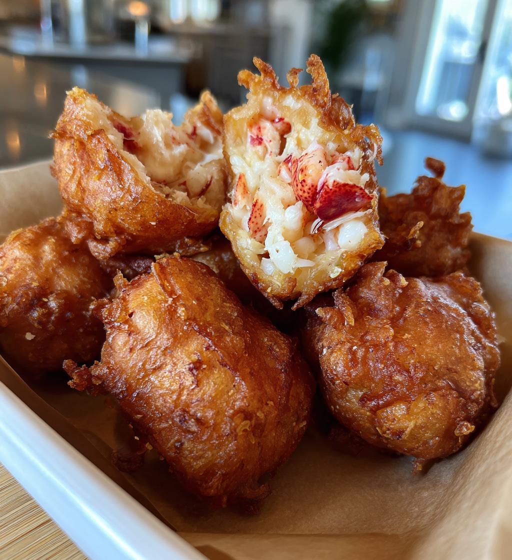 lobster beignets