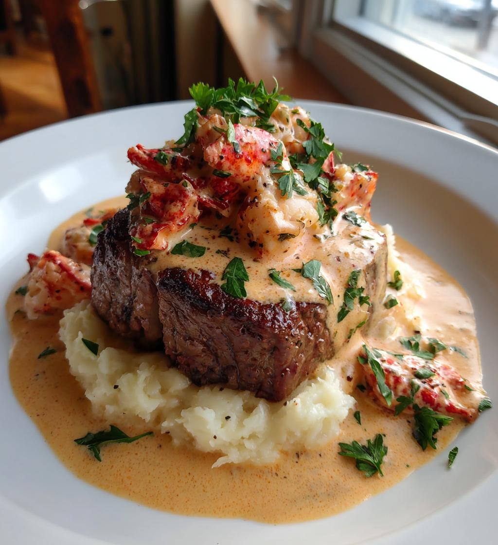 lobster cream sauce for steak