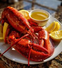 lobster eating