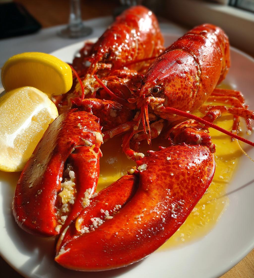 lobster in the sea