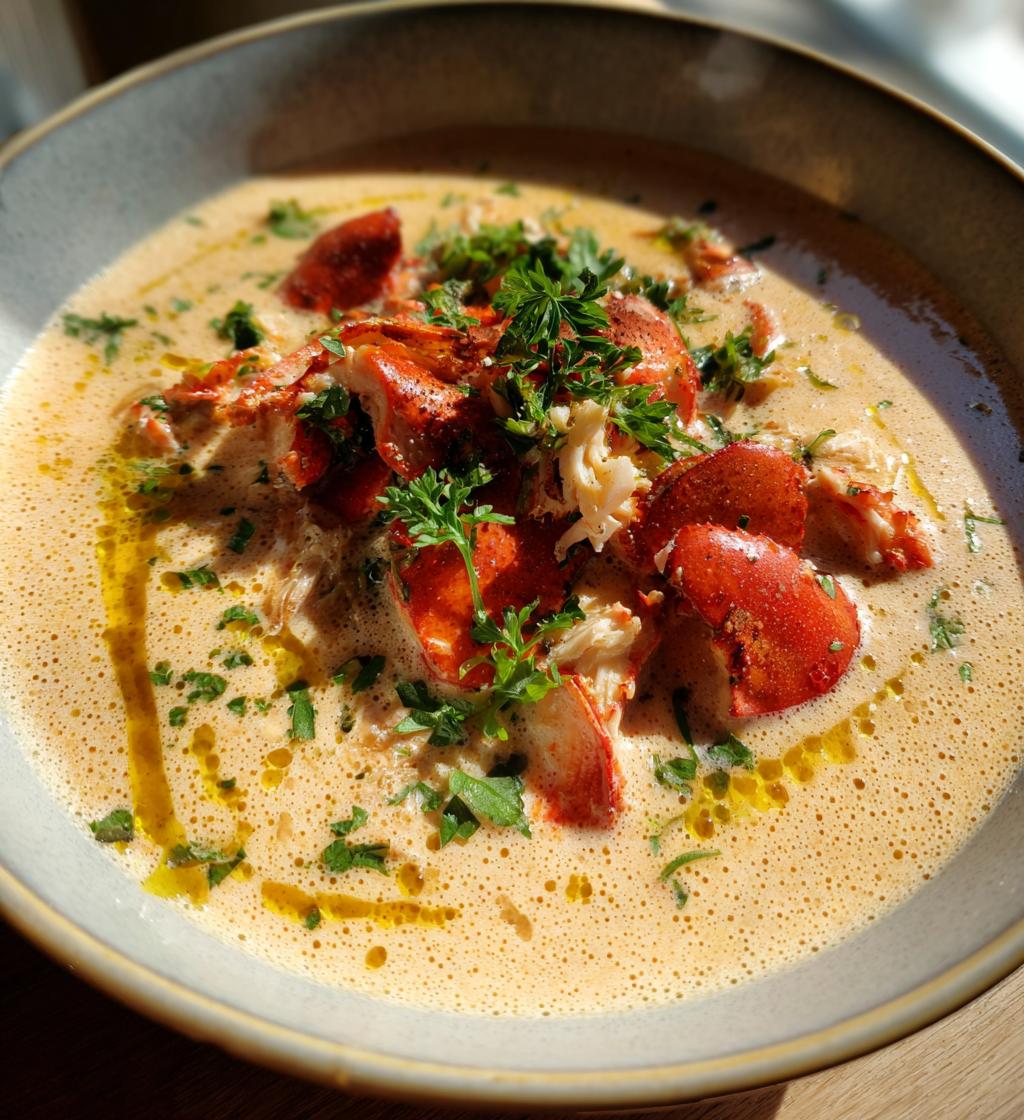 lobster mushroom bisque