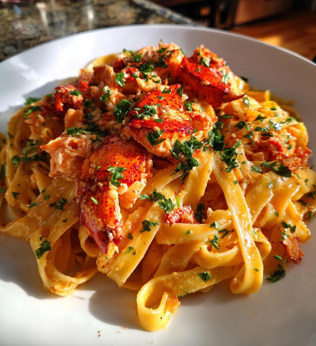 lobster pasta creamy
