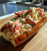 lobster roll with mayo