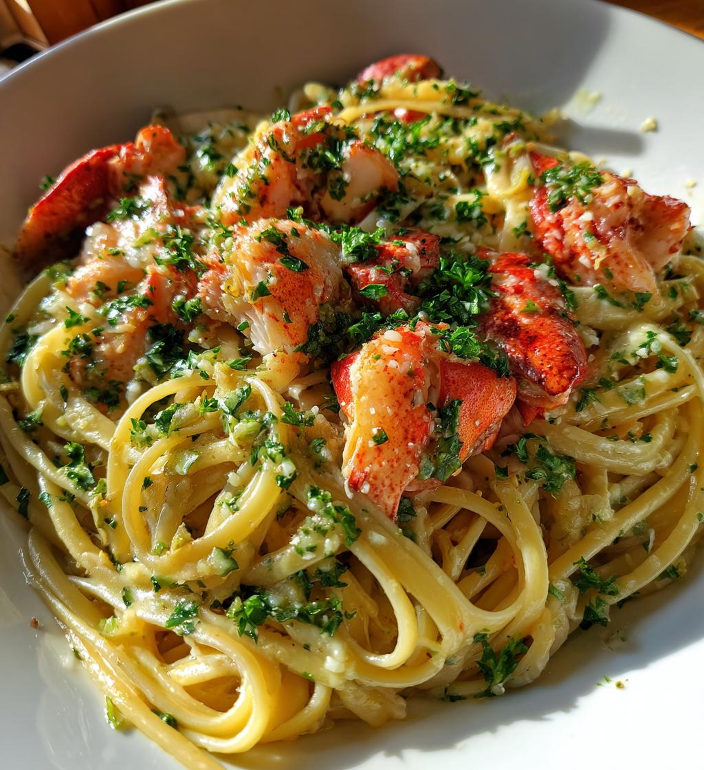 lobster scampi linguini