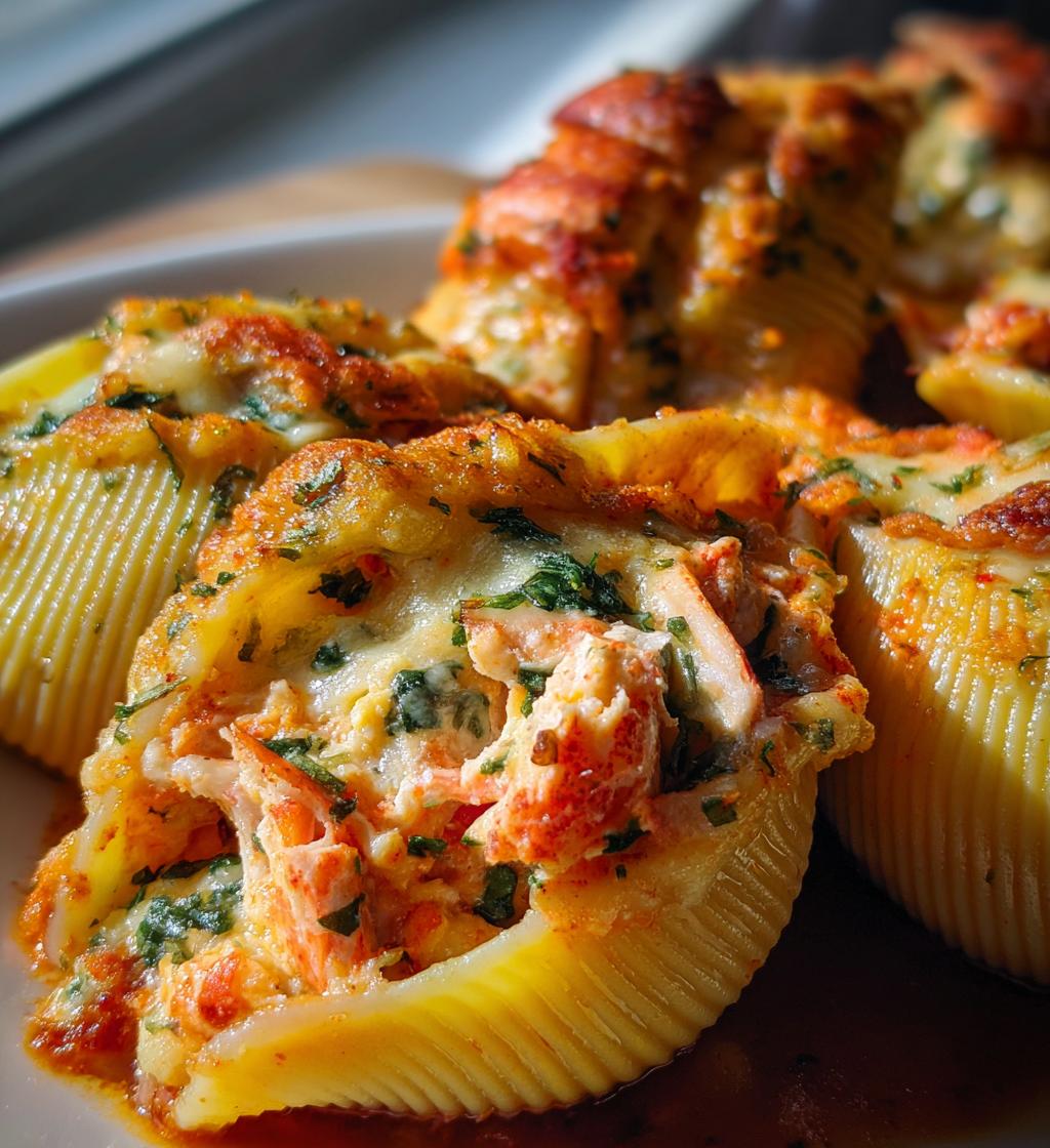 lobster stuffed pasta shells