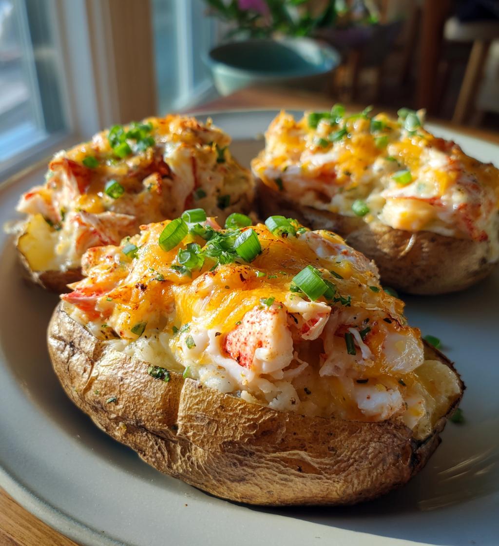 lobster stuffed potatoes