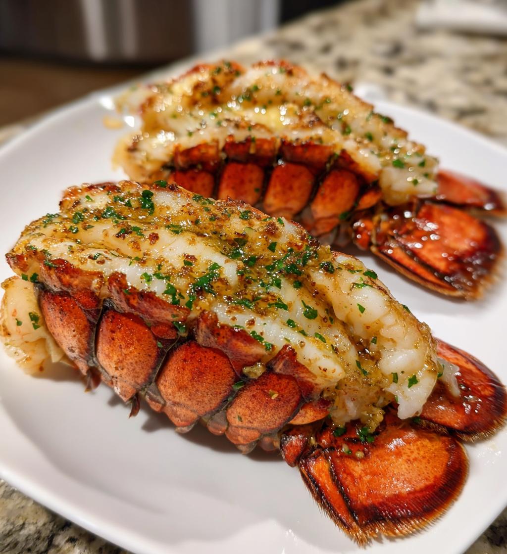 lobster tail on the grill